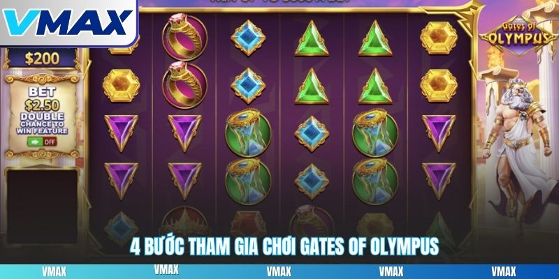 4 bước tham gia chơi Gates of olympus