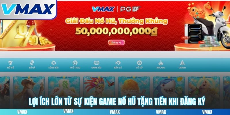 Lợi ích lớn từ sự kiện game nổ hũ tặng tiền khi đăng ký